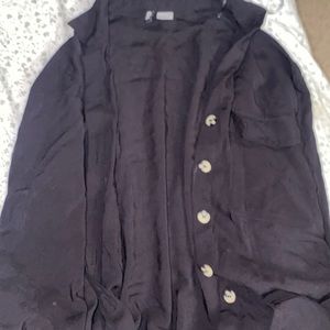Size small H&M  black button down cardigan